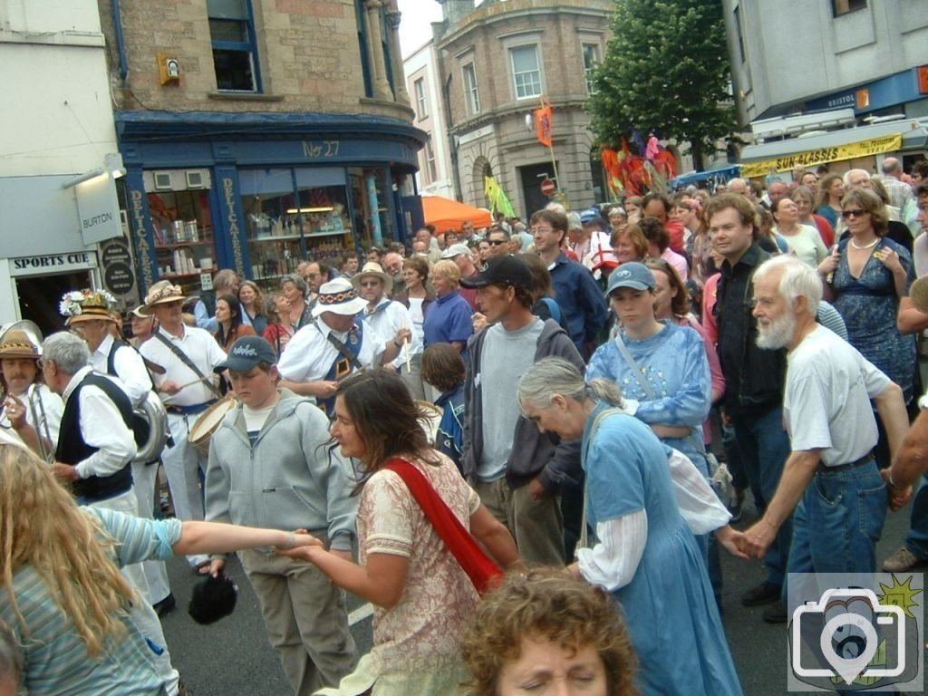 Last parade of the day: Men and Maids