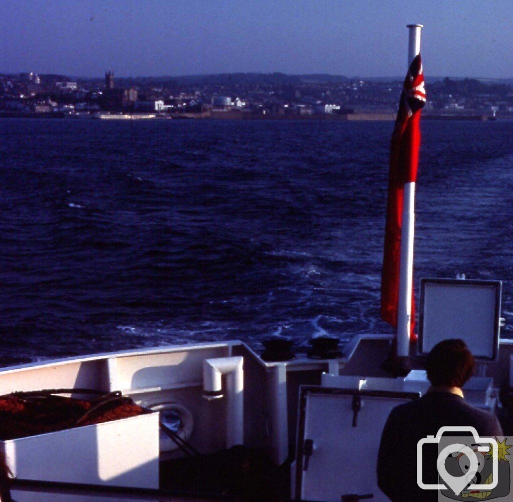 Leaving for Scilly  at 6 a.m., June, 1977