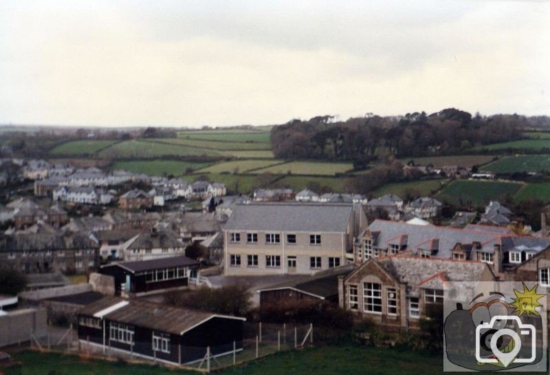 Lescudjack School as seen from the Big Wheel in 1986