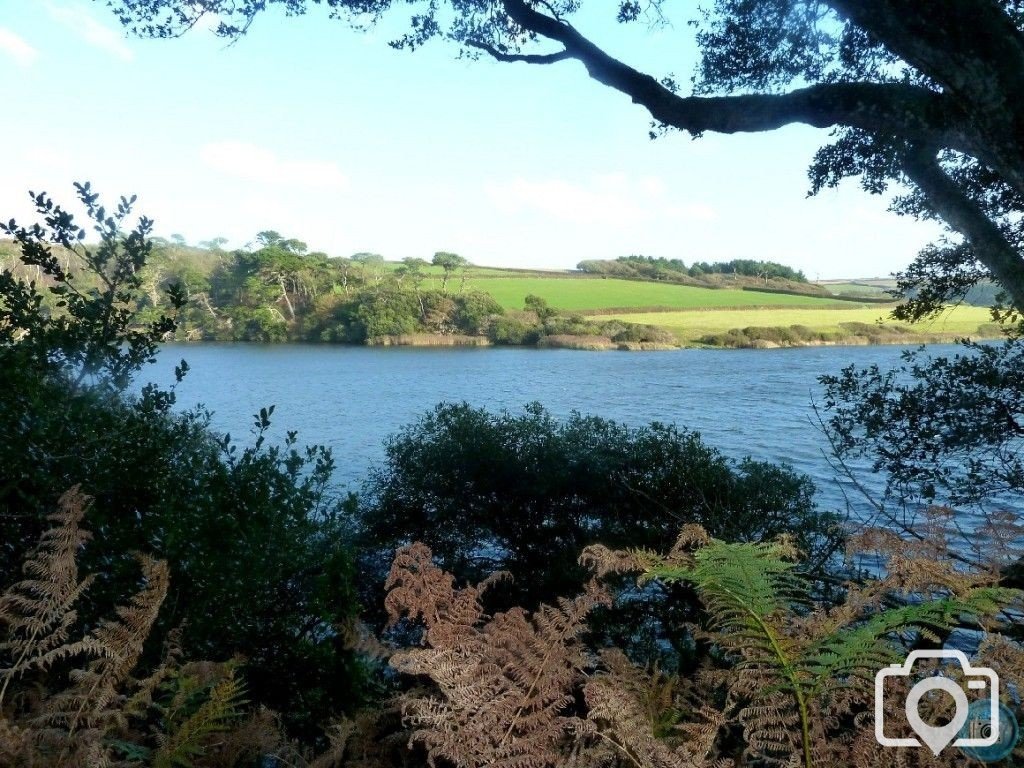 Loe Pool from the Penrose Walk - 22nd October, 2011