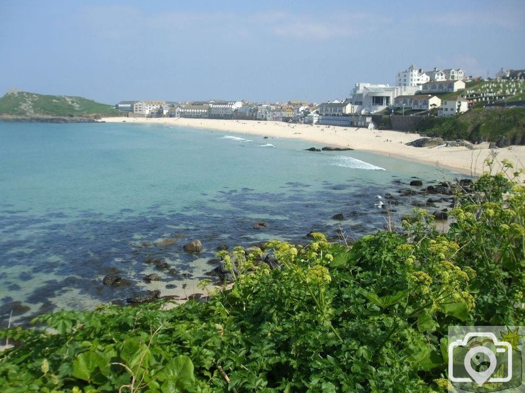 Looking back at St Ives in Spring