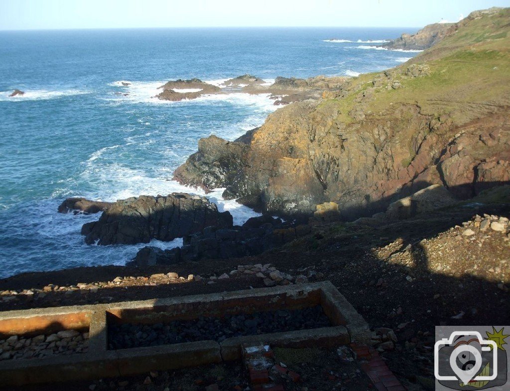 Looking back from the clifftop, Geevor - 20Jan10