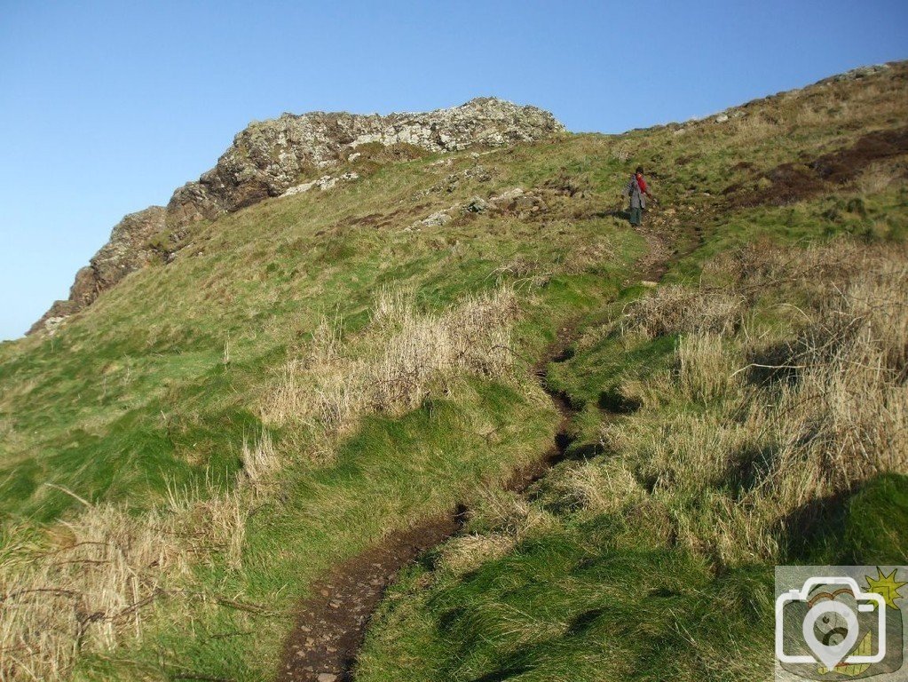 Looking back to Carn Ros - Boscaswell Cliff - 20Jan10