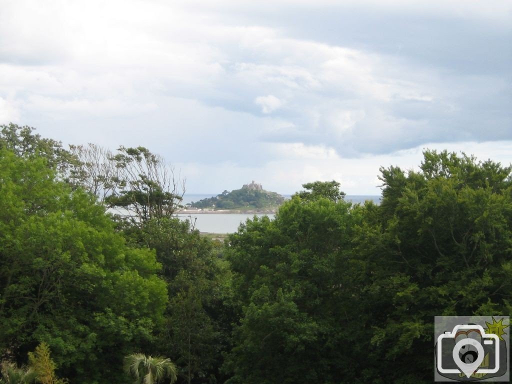 Looking over to st mikes mount from the hidden garden.