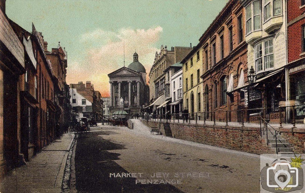 Market Jew Street - Old undated Frith postcard.