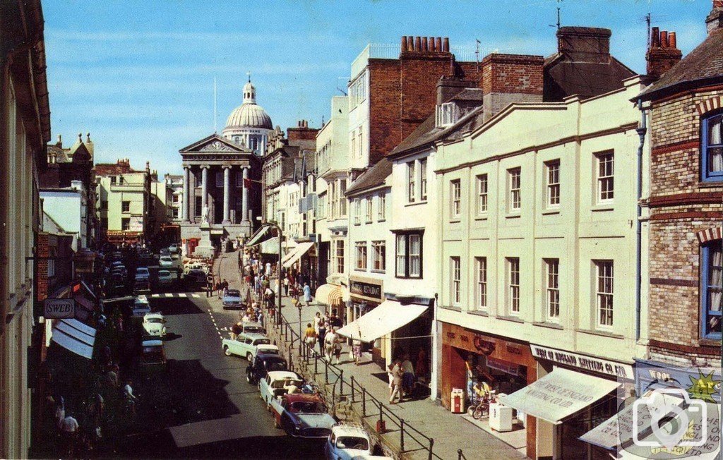 Market Jew Street - Old undated postcard.