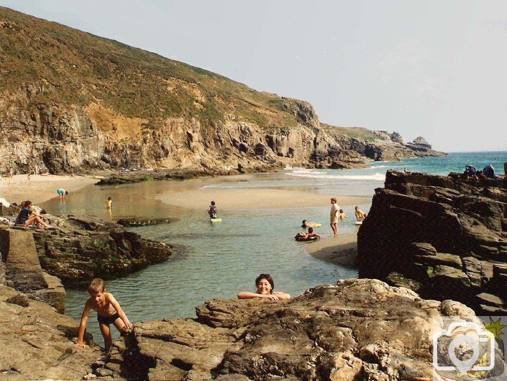 My youngsters at Rinsey Cove, 27Jun92