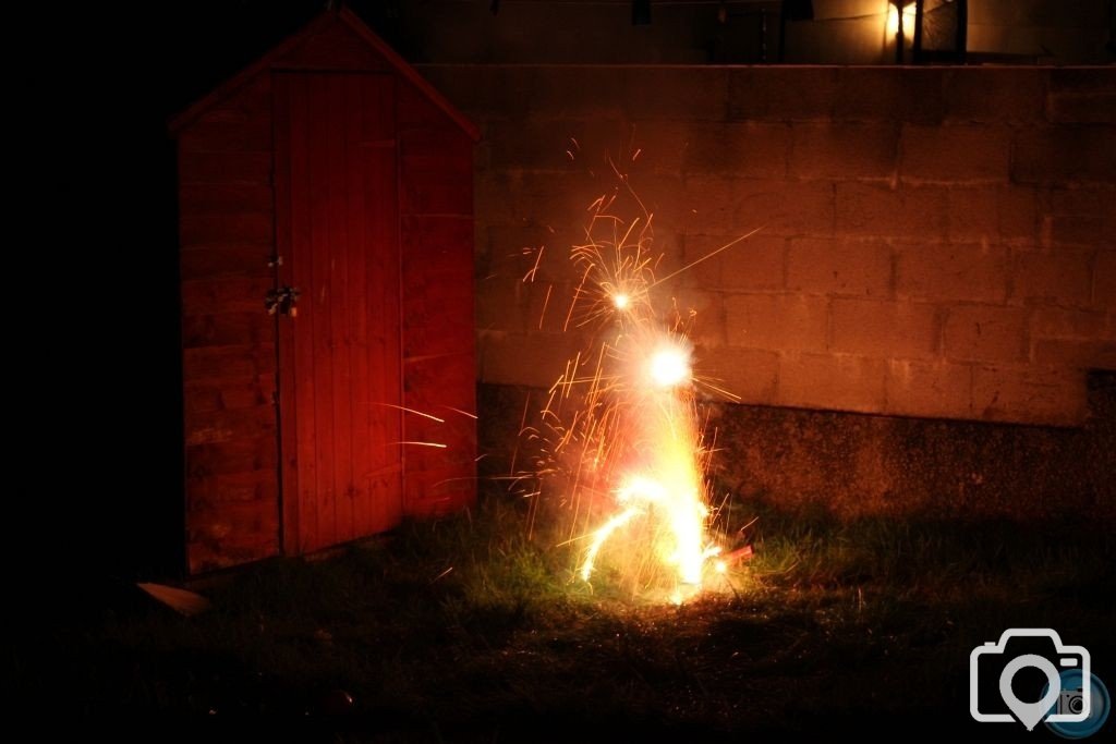 Next door's fireworks