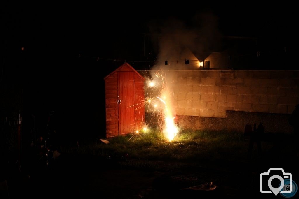 Next door's fireworks