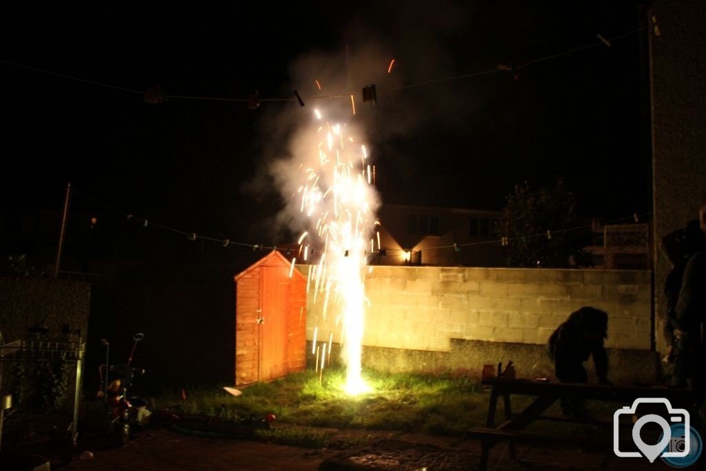 Next door's fireworks