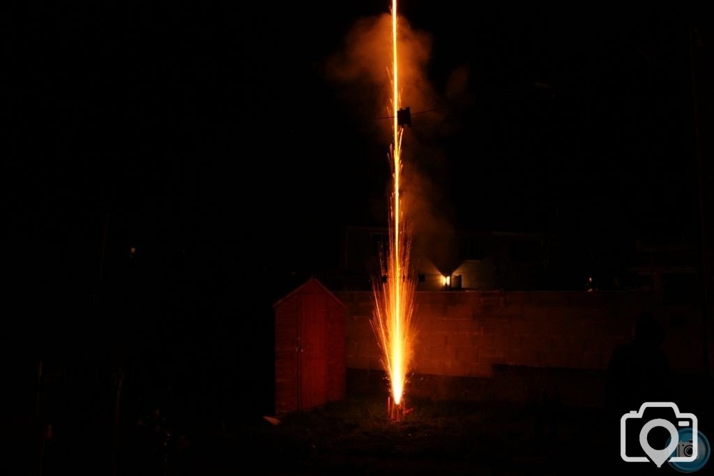 Next door's fireworks