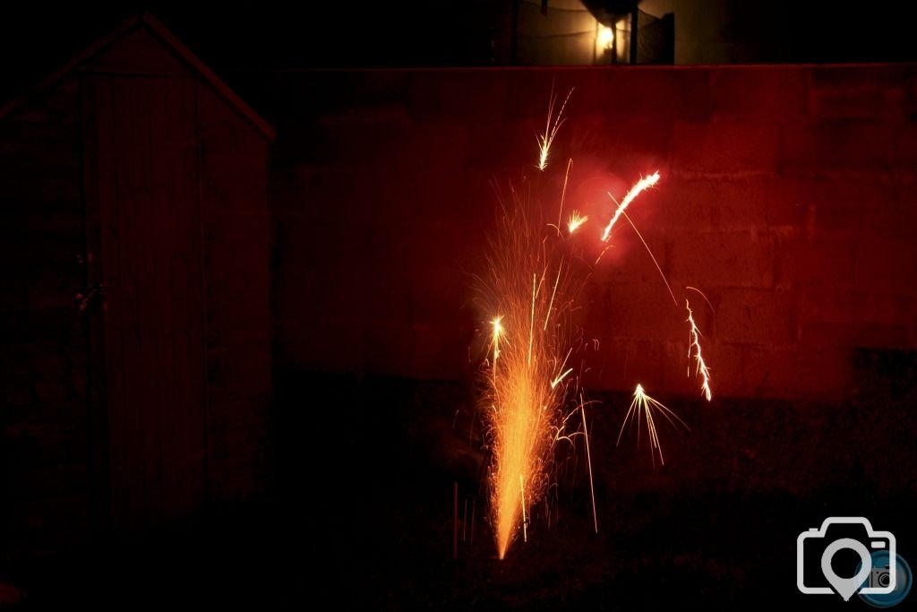 Next door's fireworks