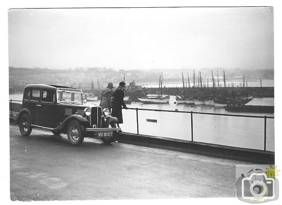 Nice view, nice car c1927 Newlyn