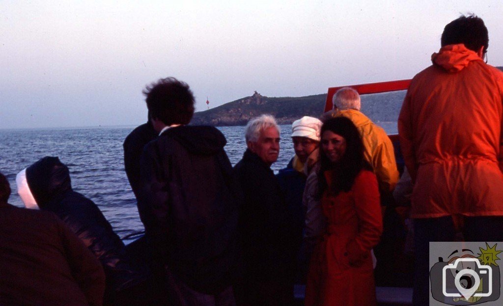On board launch bound for an off island