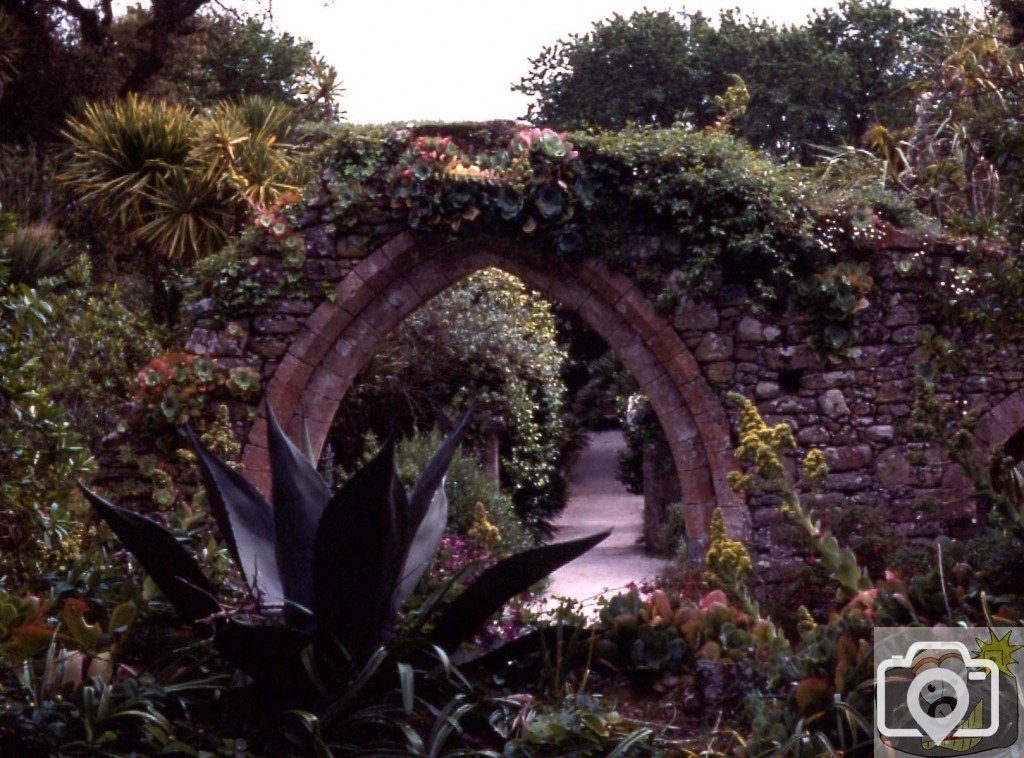 Other side of the old priory arch, Tresco, Scilly