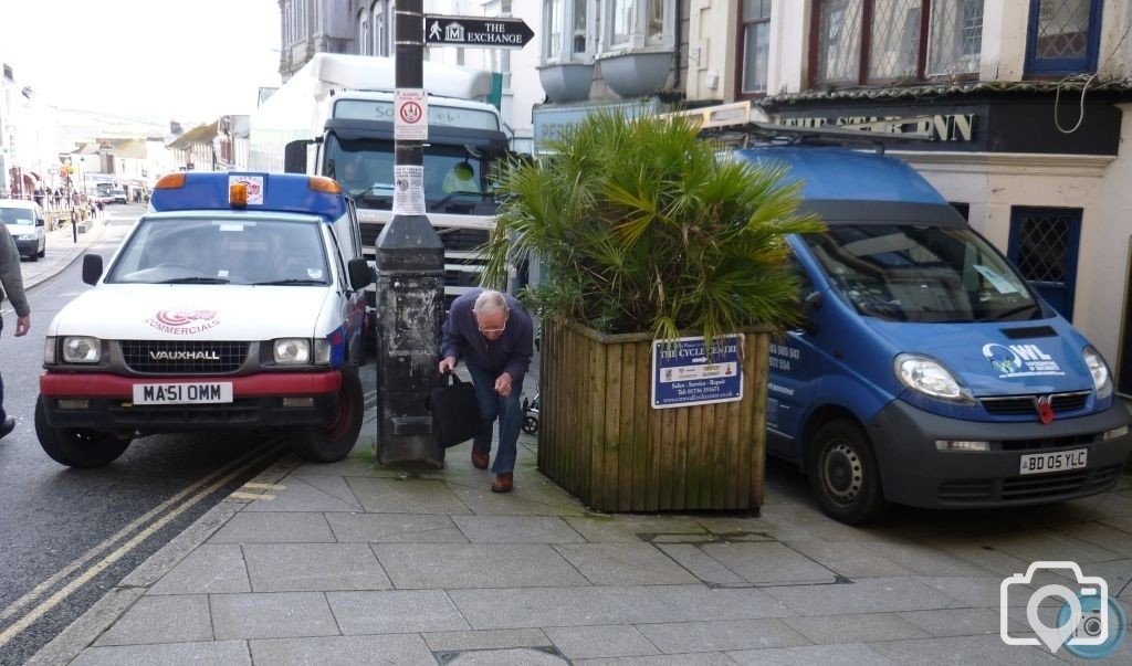 outside the Star in Market Jew St