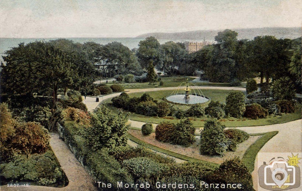 Overlooking an early Morrab Gardens