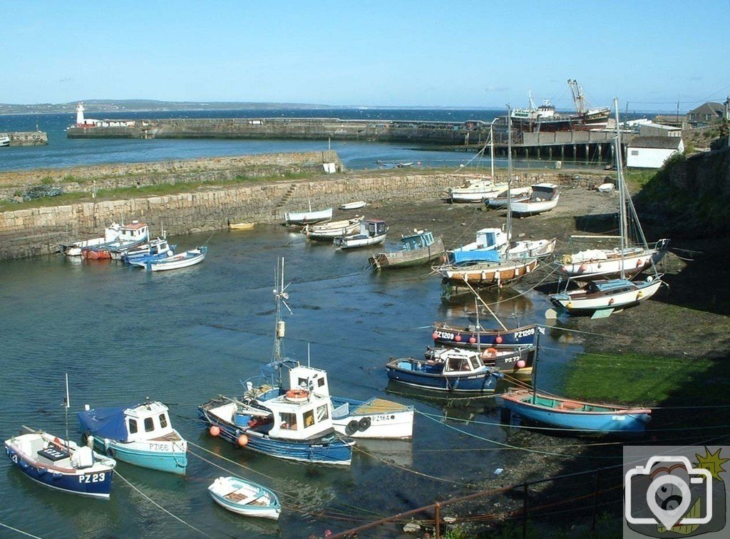 Overlooking the old harbour, Newlyn, 11th May, 2005