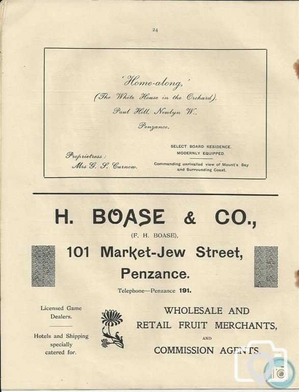 Page 23 -1933 - PENZANCE ROYAL REGATTA PROGRAMME