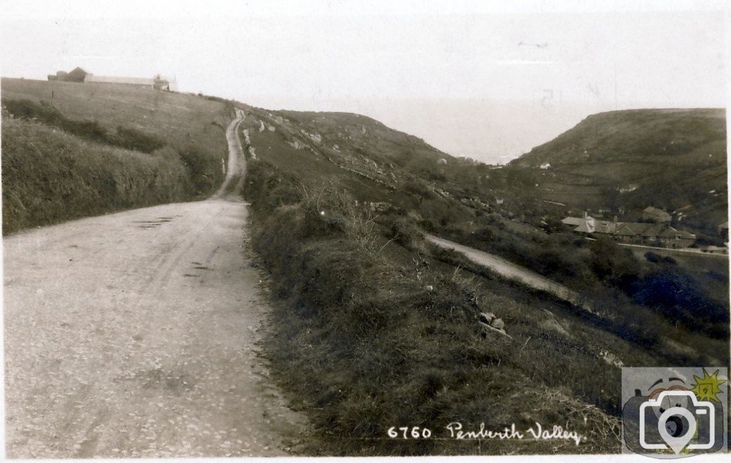 Penberth Valley franked postcard 7th Jan 1929