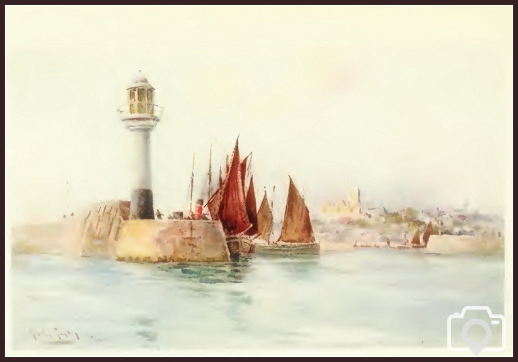 Penzance Harbour entrance 1908