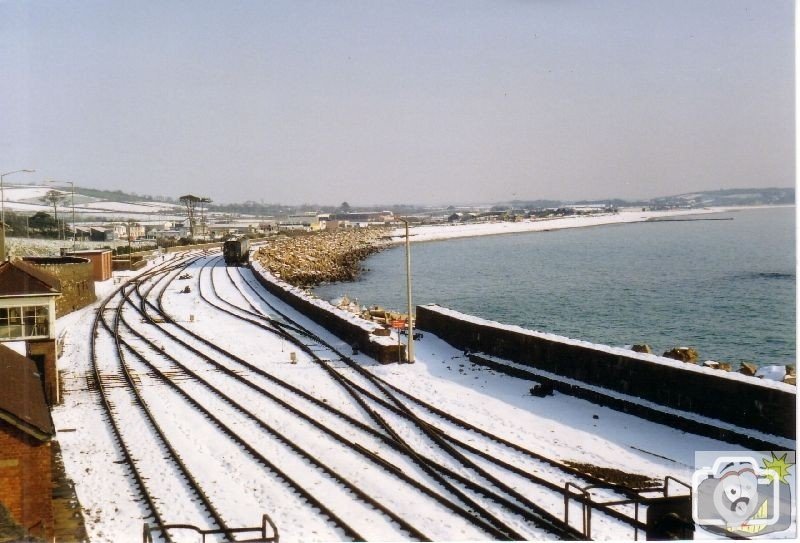 Penzance railway snow pic