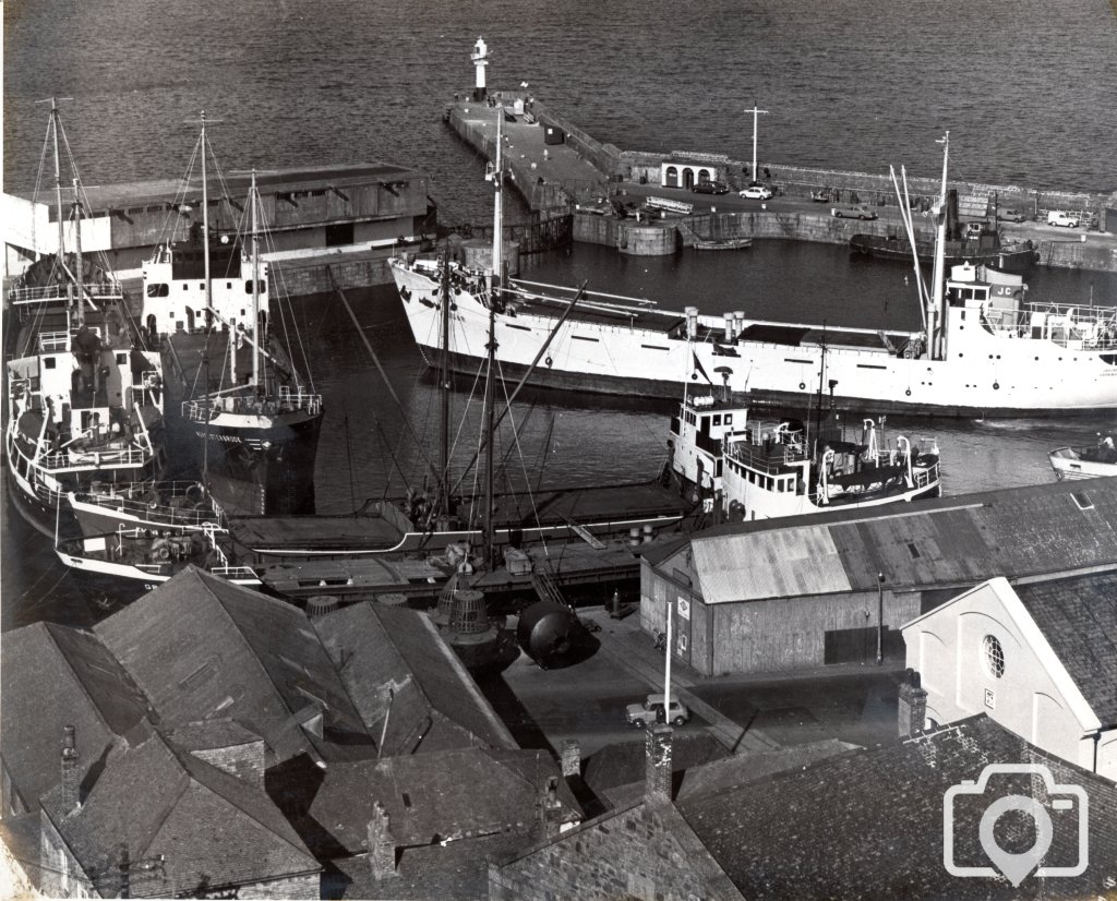 Penzance wet dock 1966