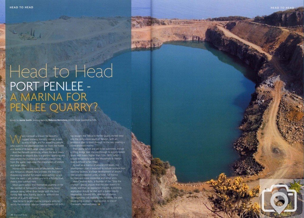 Port Penlee-The Quarry Marina - An overview?