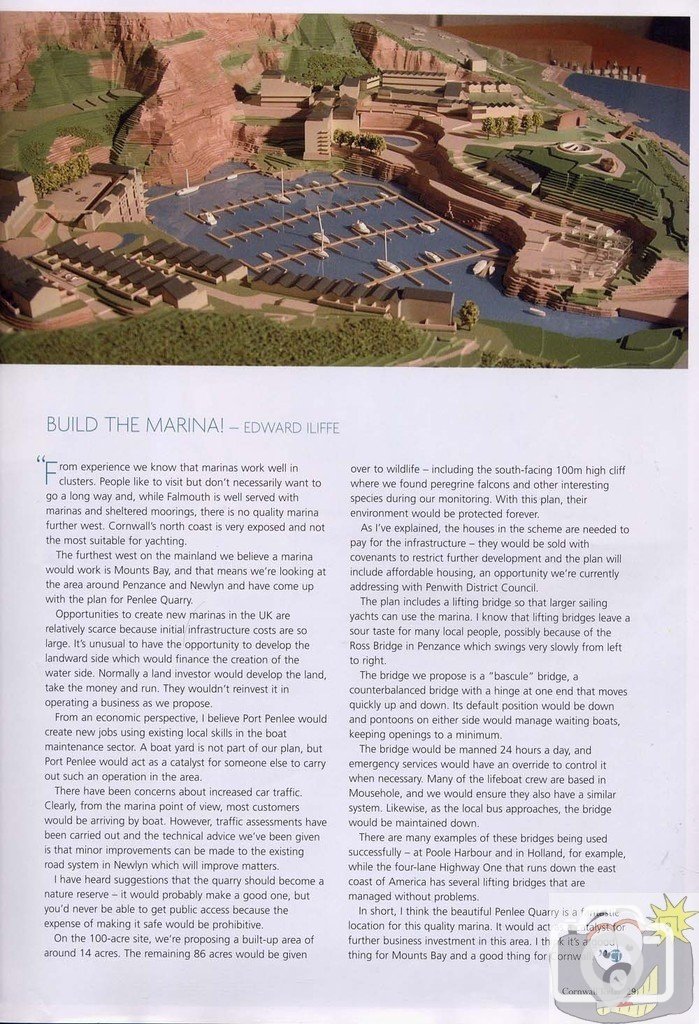 Port Penlee - The Quarry Marina - The Pros