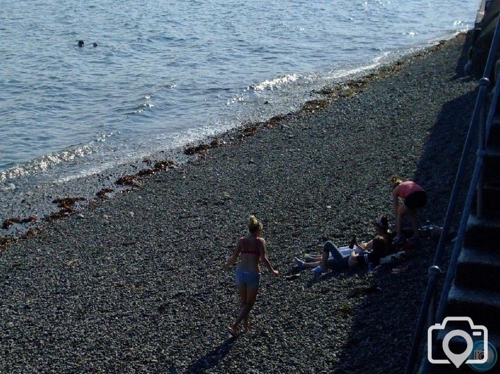 Promenade Beach and swimmers