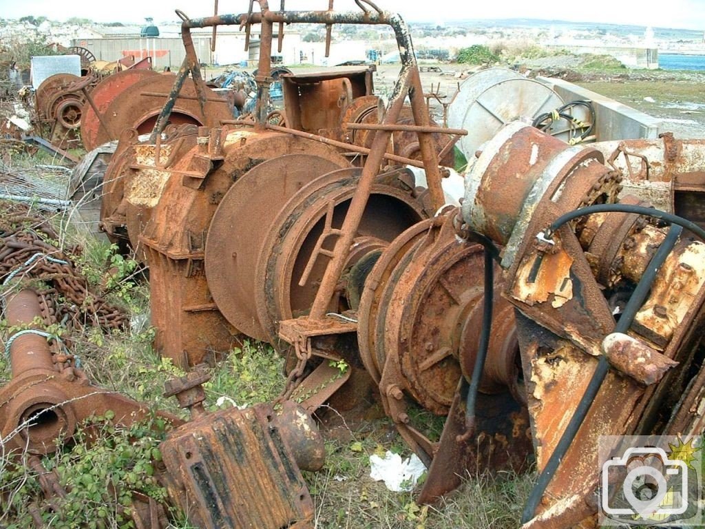 Relics of Trawler Engines beyond the South Pier
