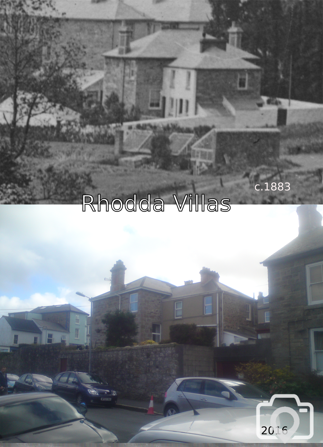 Rhodda Villas - Then And Now