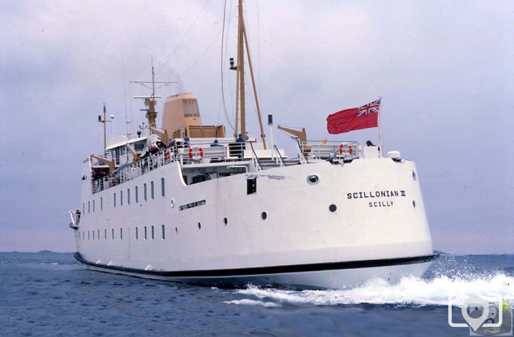 RMV SCILLONIAN III DEPARTS FROM SCILLY - JUNE, 1977