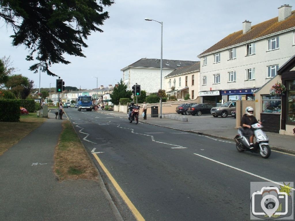 Road from Hayle Viaduct in Copperhouse direction