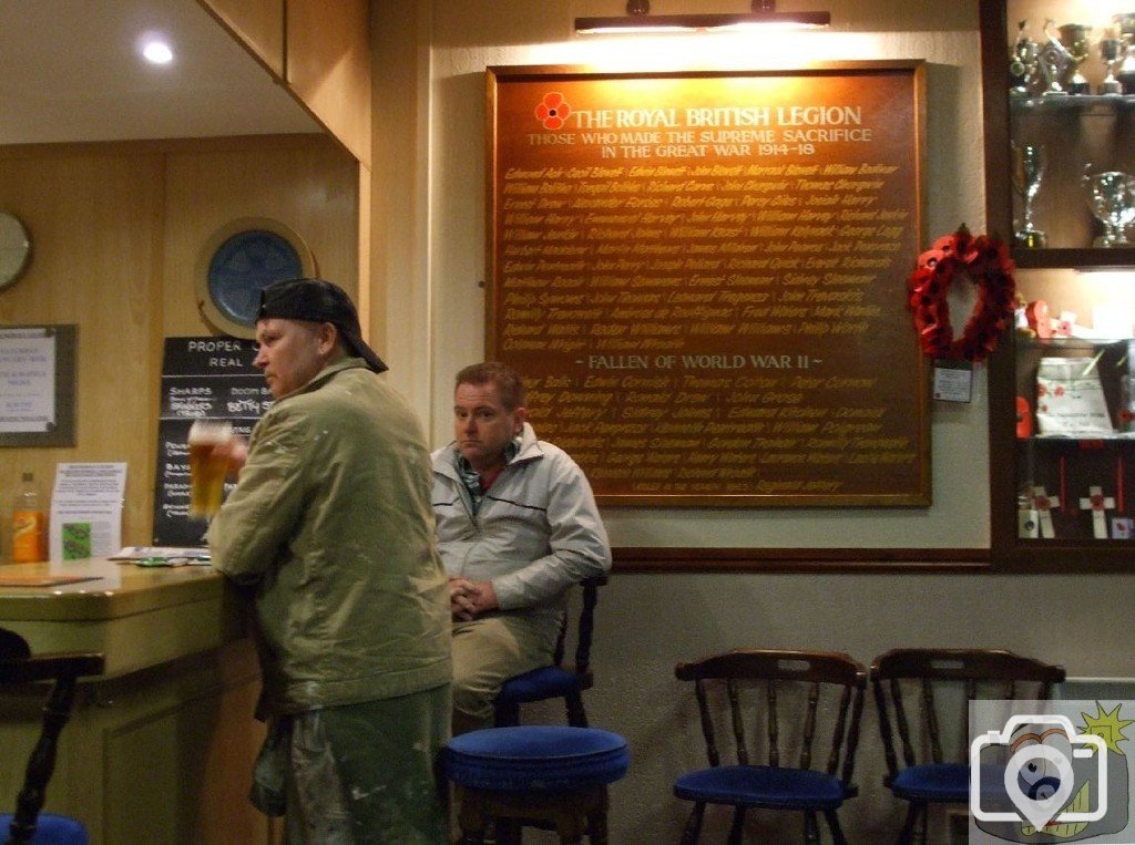 Roll of Honour in the British Legion - I'll drink to those men!