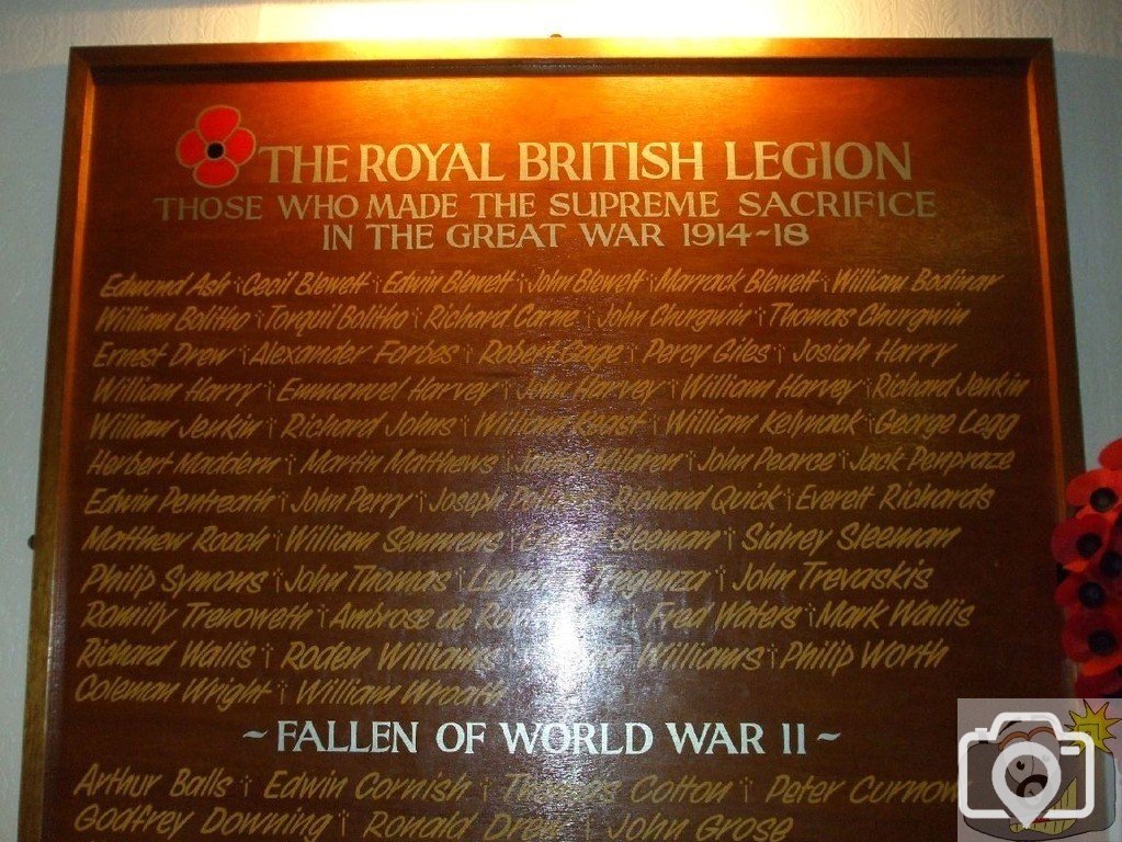 Roll of Honour in the British Legion