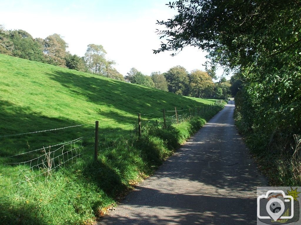 Rosehill, looking back towards the A30 Penzance Bypass
