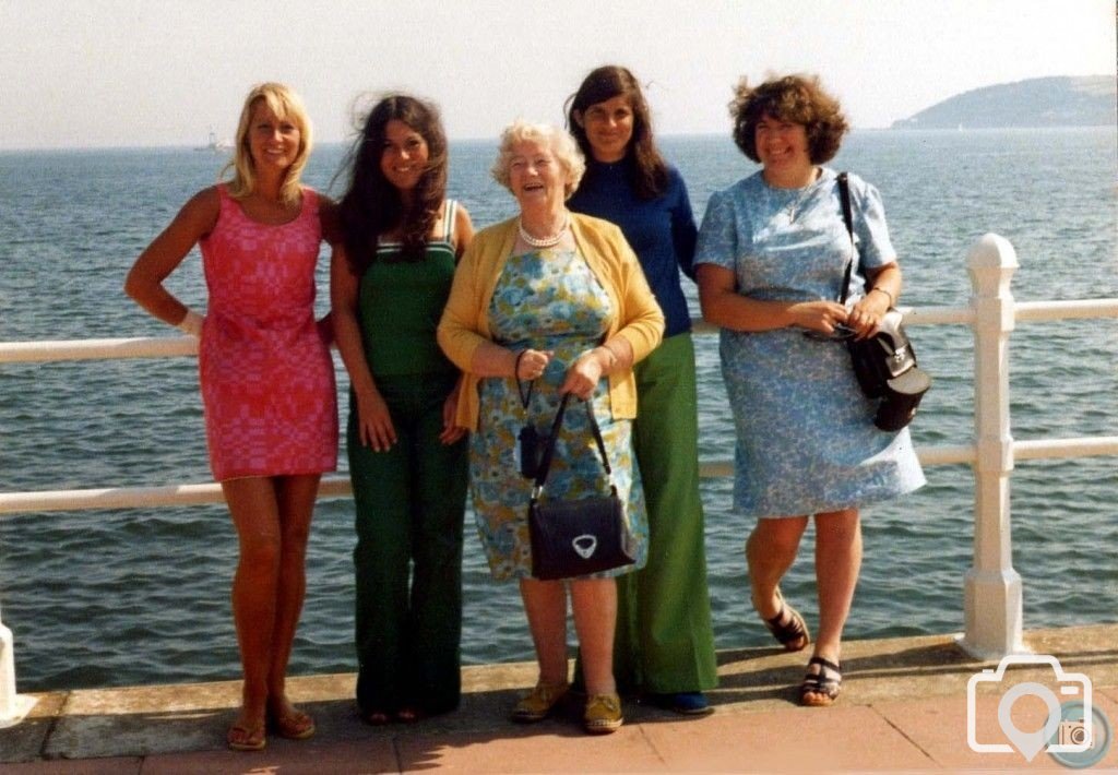 Sisters-in-law - Early August, 1977 on the Prom