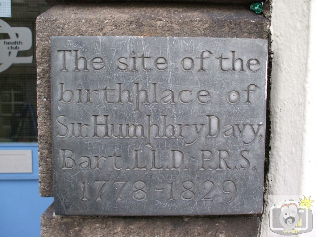 Site of Sir Humphry Davy's birthplace in Market Jew Street