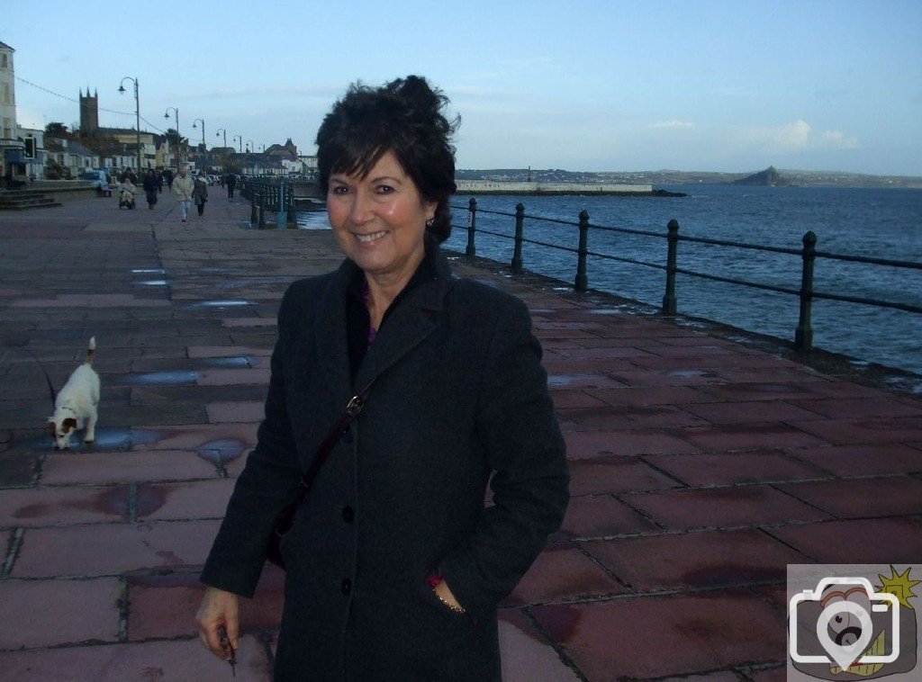 Slightly windswept woman - Boxing Day, 2009