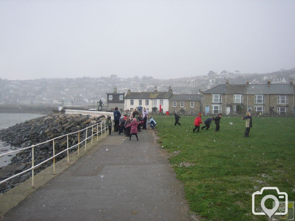 Snow at Newlyn