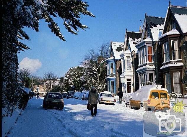 Snow in Morrab Road