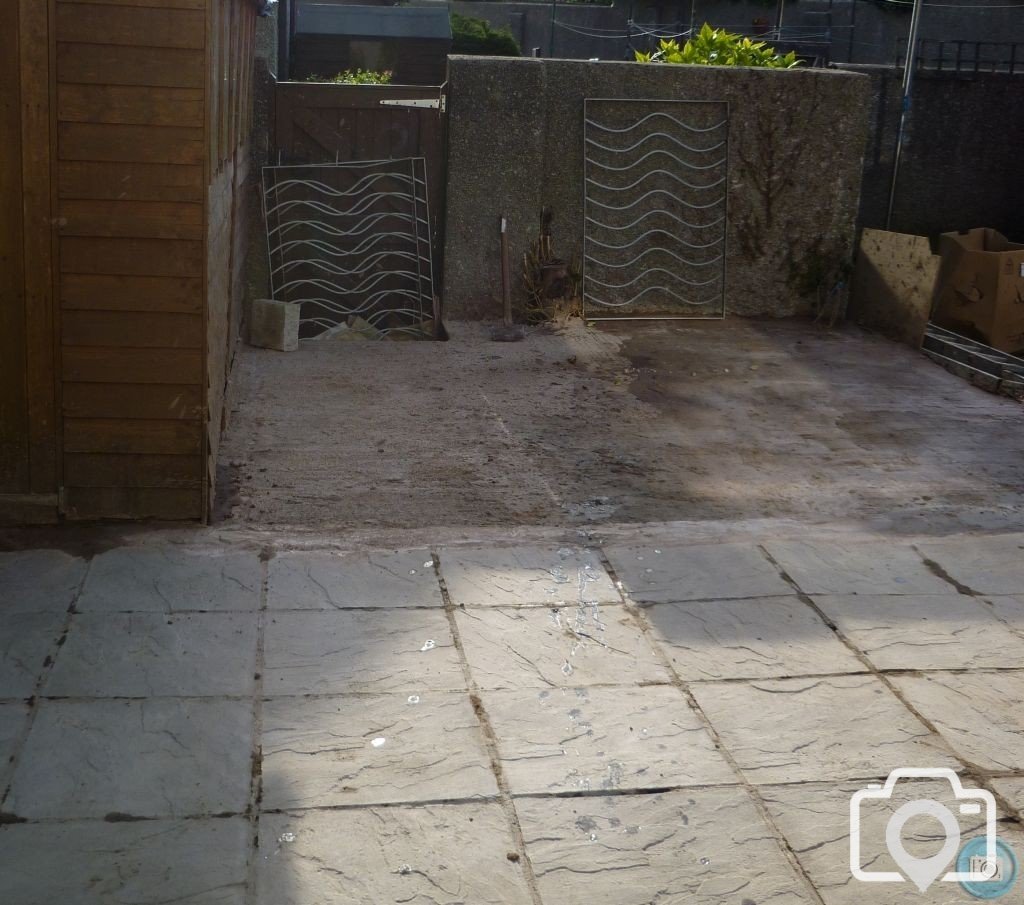 some pics of rebuild of rear garden