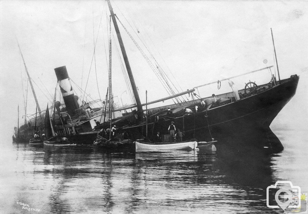 SS Plympton signed Gibson of Penzance