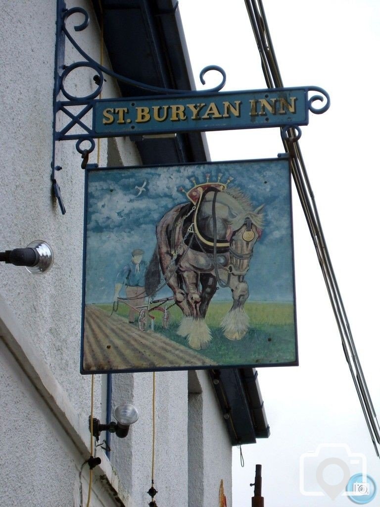 St Buryan Inn pub sign - 14Nov'08