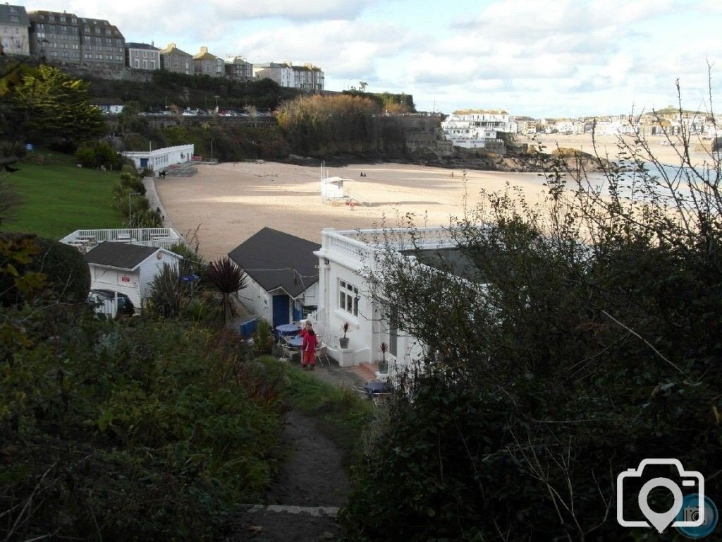 ST IVES TO  CARBIS BAY THERE AND BACK - 17TH NOV, 2012