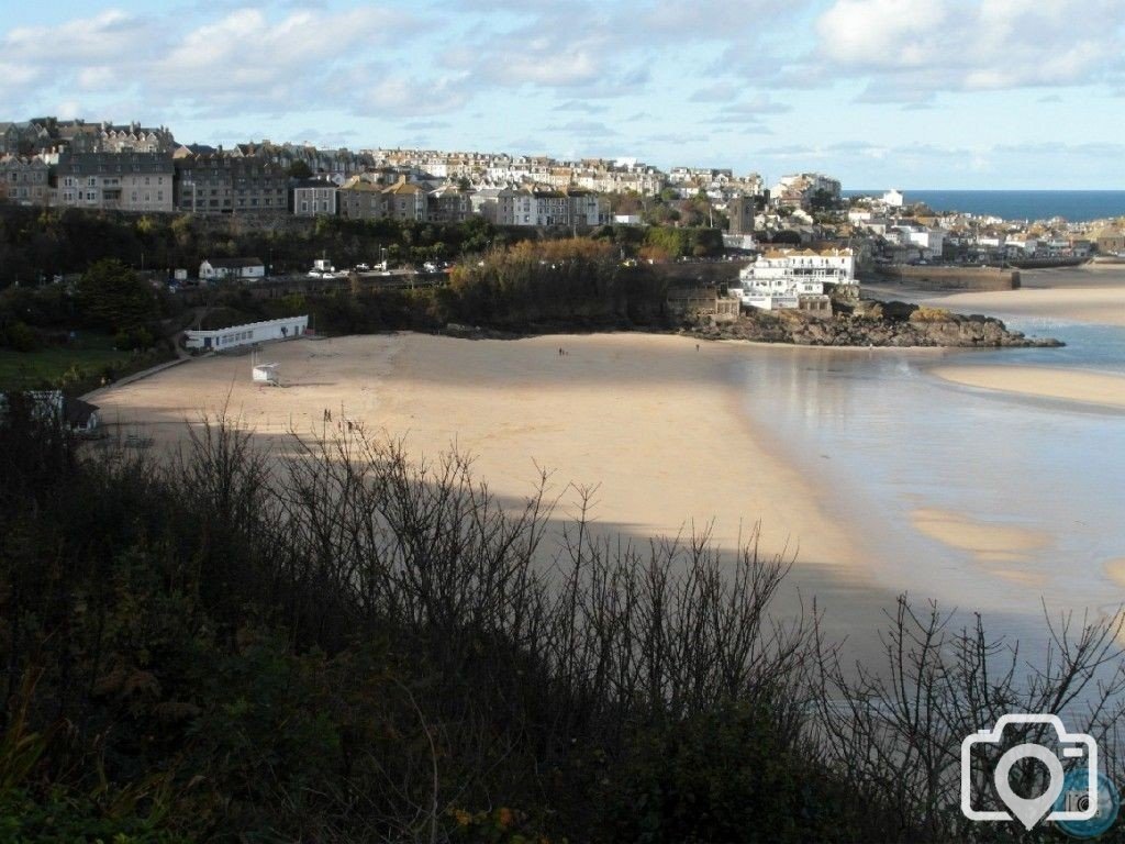 ST IVES TO  CARBIS BAY THERE AND BACK - 17TH NOV, 2012