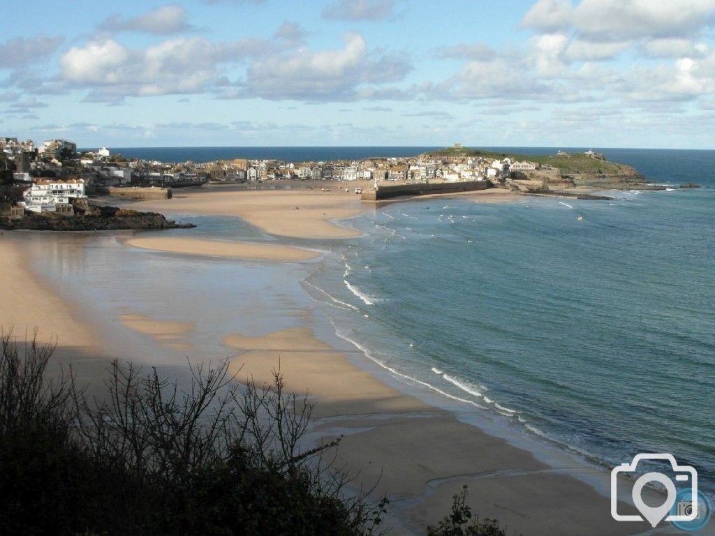 ST IVES TO  CARBIS BAY THERE AND BACK - 17TH NOV, 2012