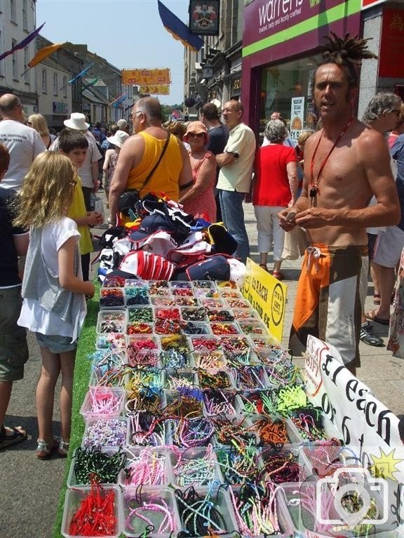 Stall in the Greenmarket, Mazey Day - Golowan Festival, Penzance - 26Jun10