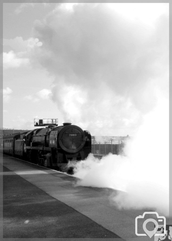 Steam trains at Penzance station easter 2010